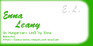enna leany business card